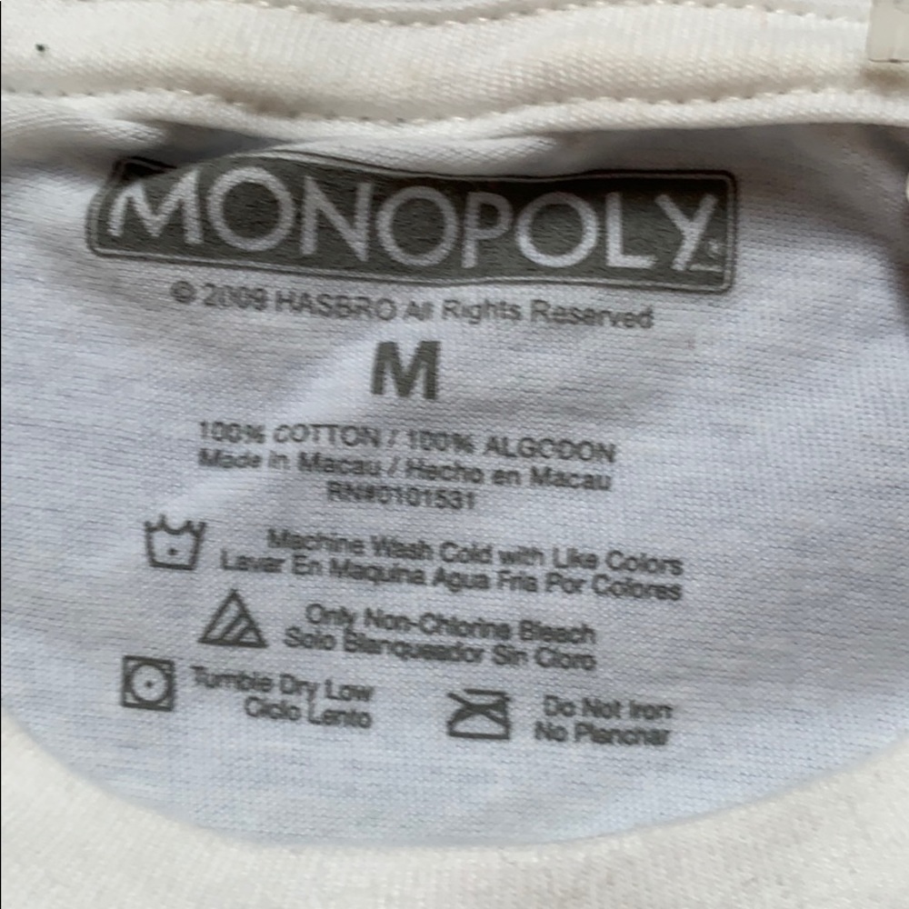 Monopoly tee-shirt. New! - Picture 3 of 3